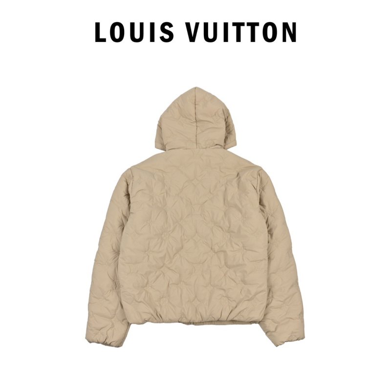 Louis Vuitton Quilted Puffer Jacket Beige view