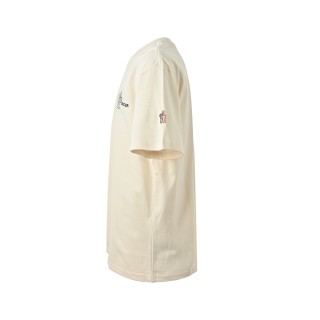Moncler Logo T-Shirt Cream view 7