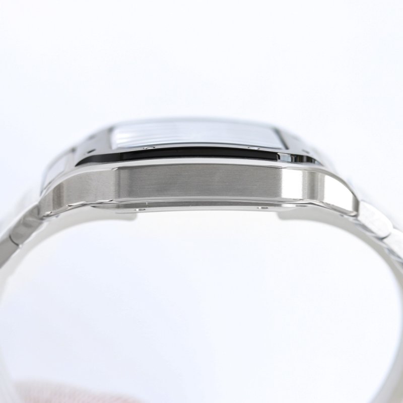 Cartier Santos Automatic Steel Watch Black Dial view