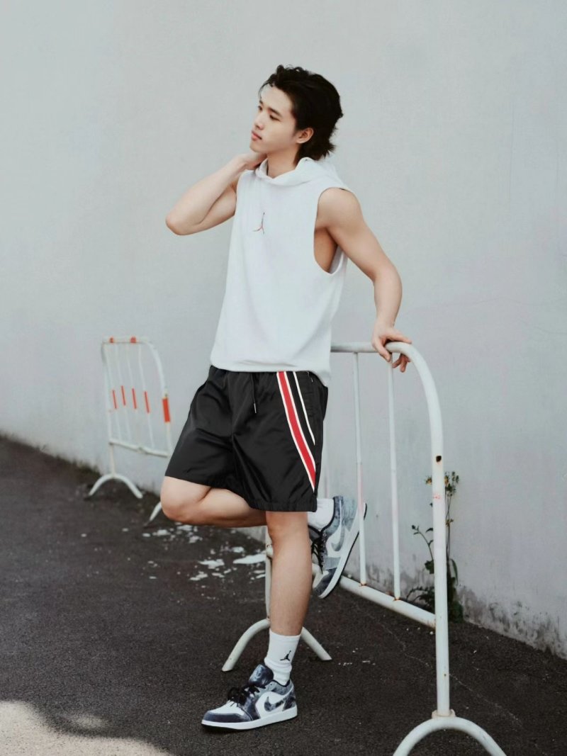 Moncler Black Shorts with Striped Side Tape view
