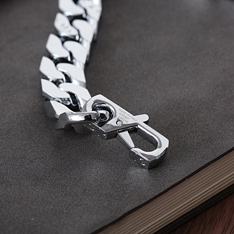 Louis Vuitton Monogram Chain Link Silver Necklace view