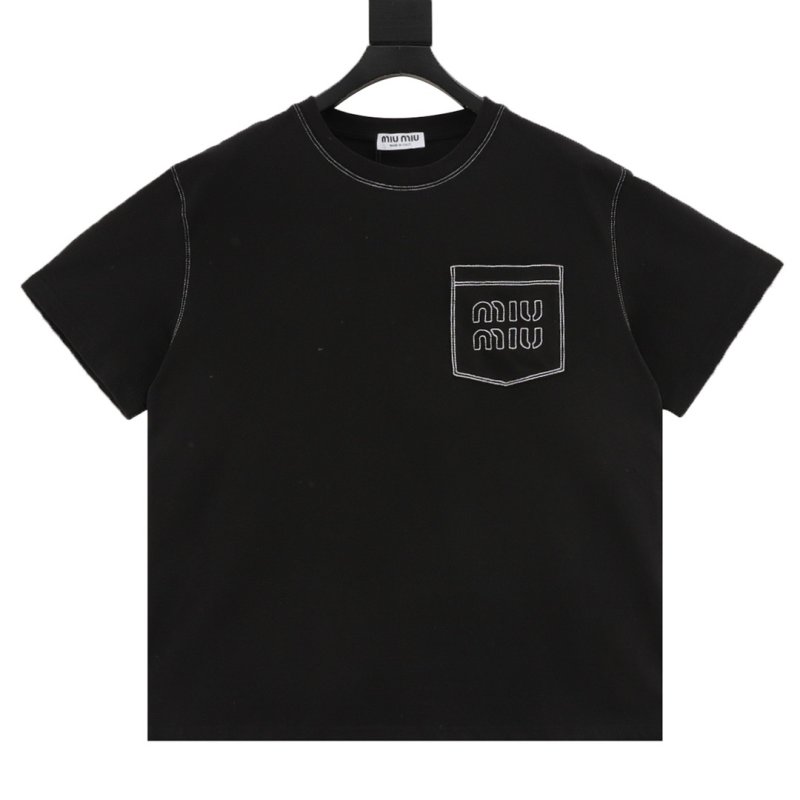 Black Pocket Logo T-Shirt view