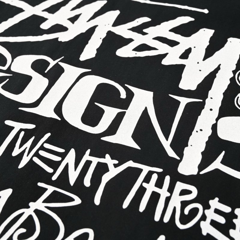 Stüssy Designs Summer 2023 Black T-Shirt view