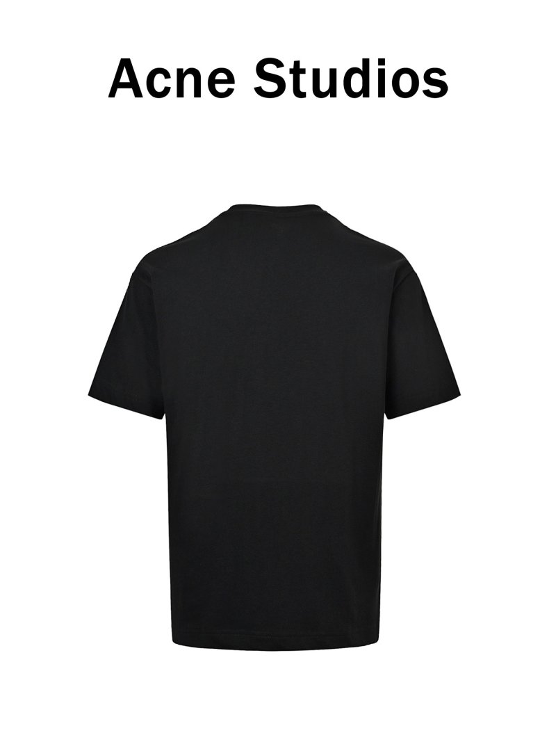 Acne Studios Circle Logo Print T-Shirt Black view