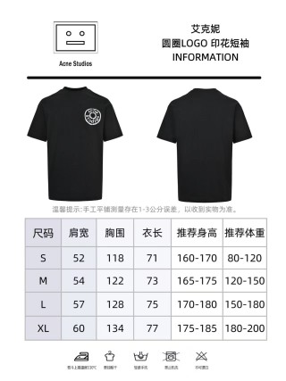 Acne Studios Circle Logo Print T-Shirt Black view 11