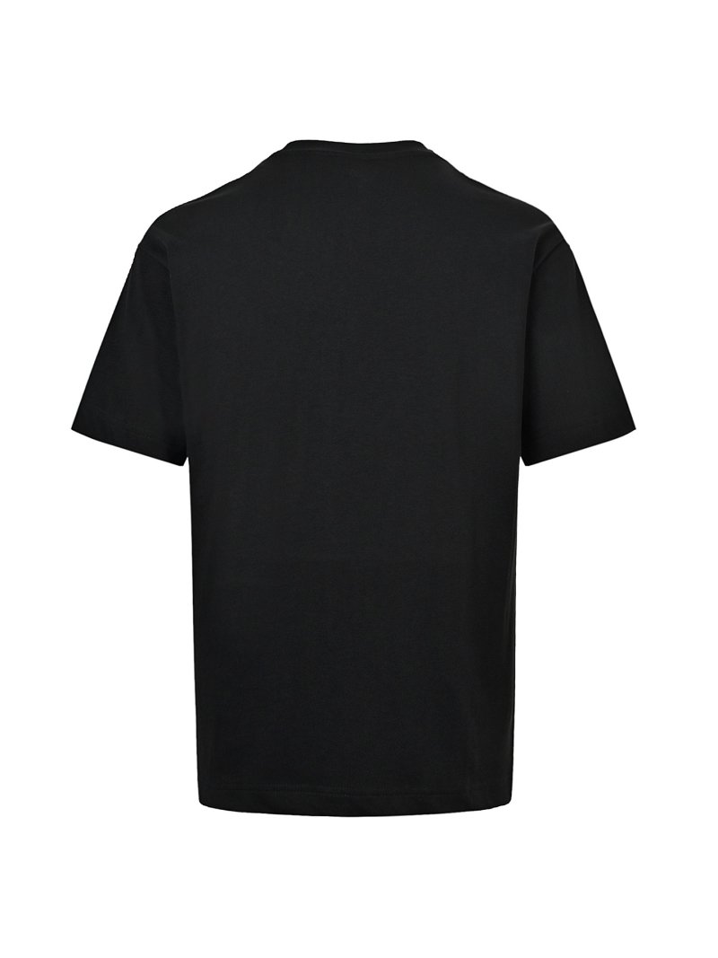 Acne Studios Circle Logo Print T-Shirt Black view