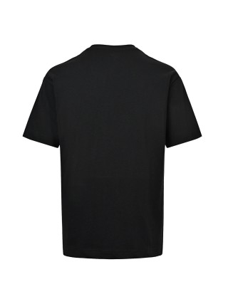 Acne Studios Circle Logo Print T-Shirt Black view 4