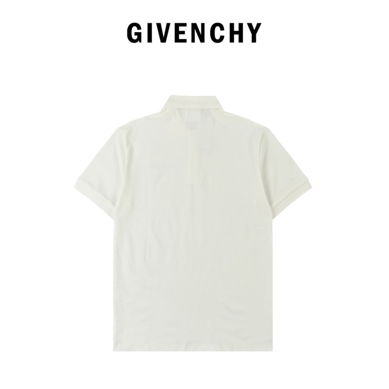 Embroidered White Short Sleeve T-Shirt view