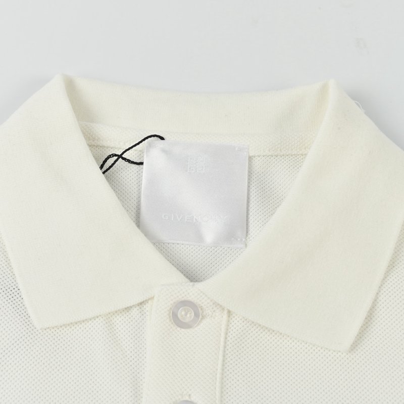 Embroidered White Short Sleeve T-Shirt view
