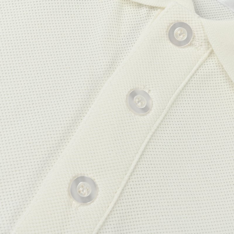 Embroidered White Short Sleeve T-Shirt view