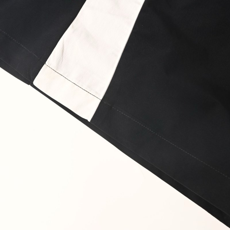 Black Track Pants with White Side Stripe view