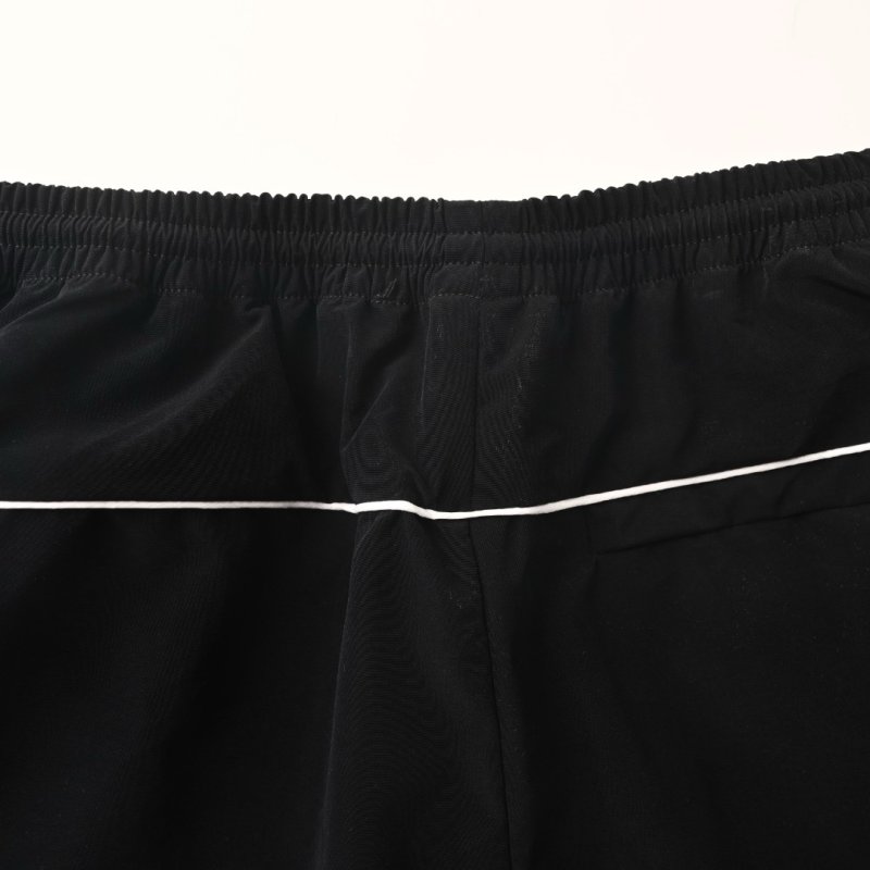 Black Track Pants with White Side Stripe view