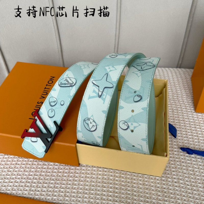 Louis Vuitton Pyramid Reversible Belt - Light Blue 40mm