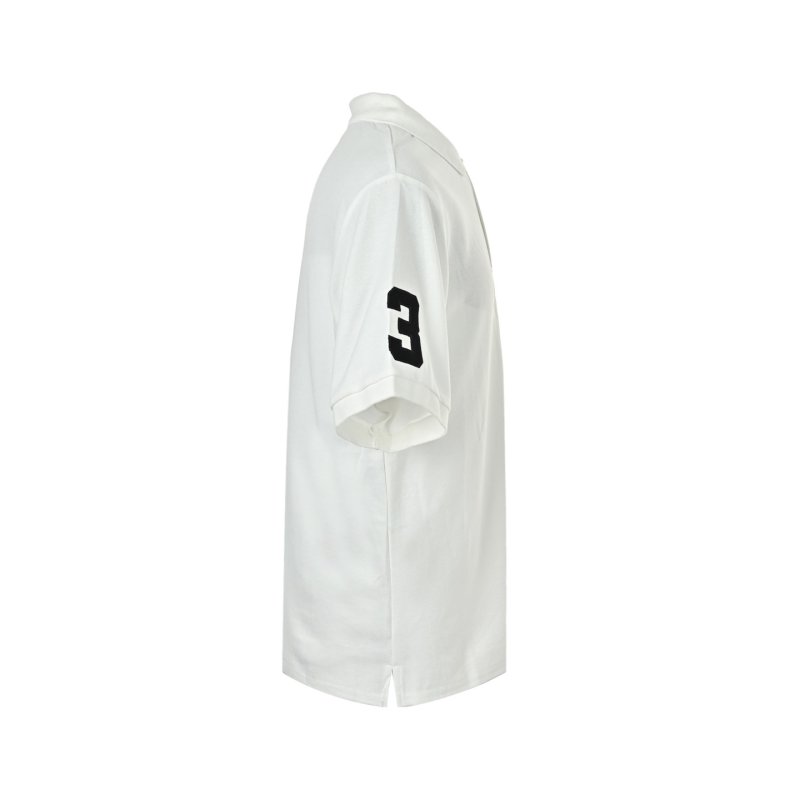 Burberry EKD Embroidered White Polo Shirt view