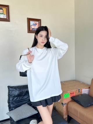 Prada White Long Sleeve T-Shirt view 5