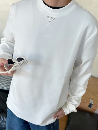 Prada White Long Sleeve T-Shirt view 9