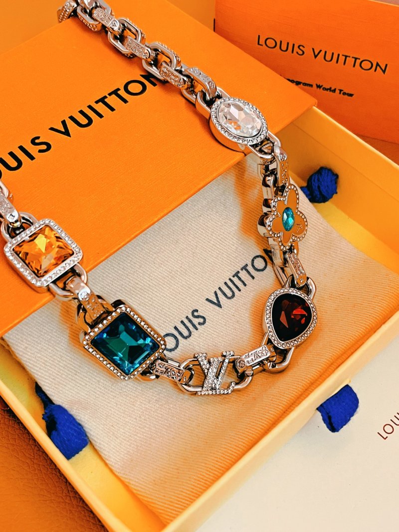 Louis Vuitton Paradise Stone Silver Necklace with Cubic Zirconia view