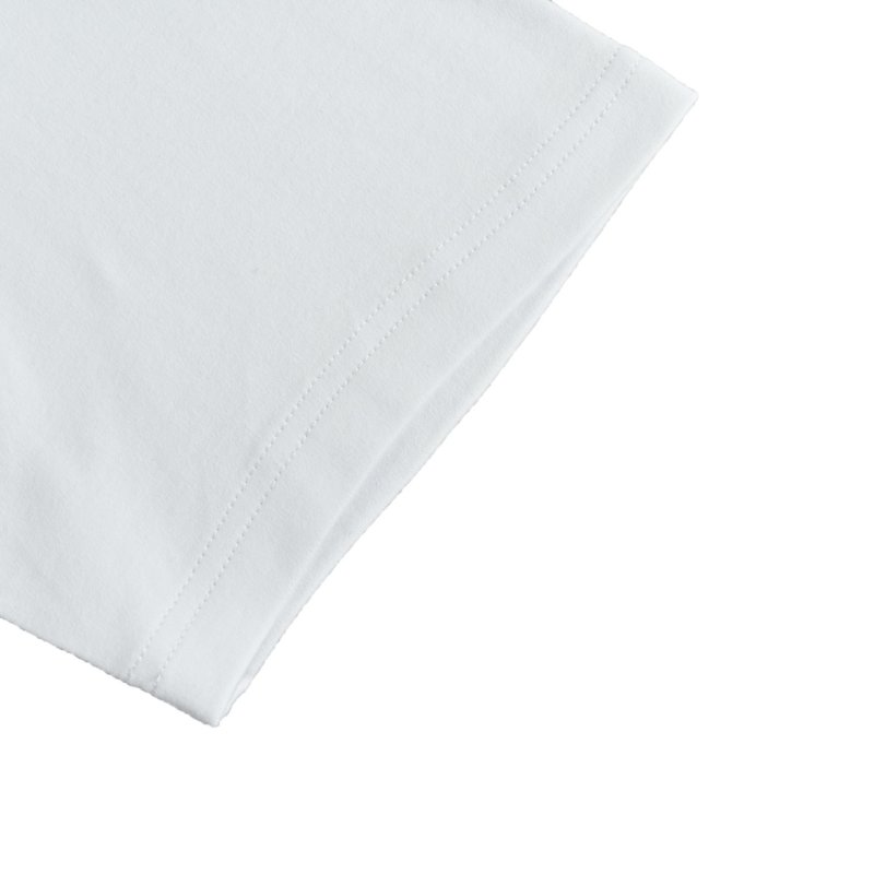 White Crew Neck Short Sleeve T-Shirt with Small Chest Logo view
