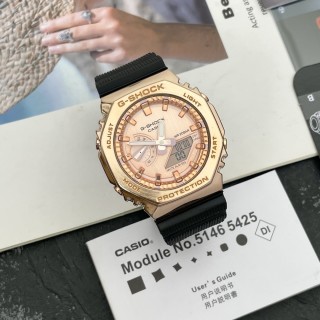 Casio G-Shock GA2100 Metal Shell Rose Gold Watch view 4