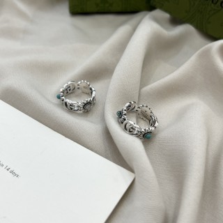 Gucci Double G Daisy Flower Silver Ring view 7