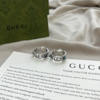 Gucci Double G Daisy Flower Silver Ring view 8