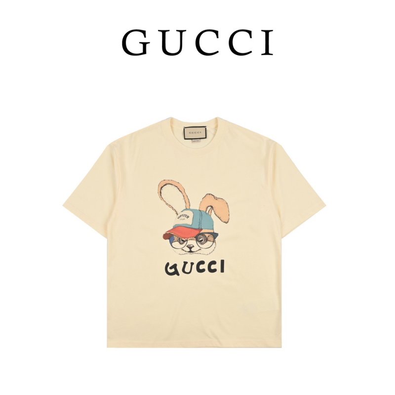 Gucci Bunny Graphic Cream T-Shirt view