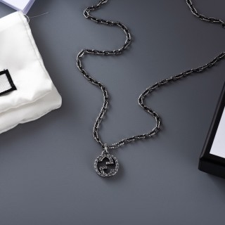 Gucci Double G Vintage Pendant Silver Necklace view 4