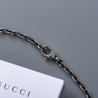 Gucci Double G Vintage Pendant Silver Necklace view 7