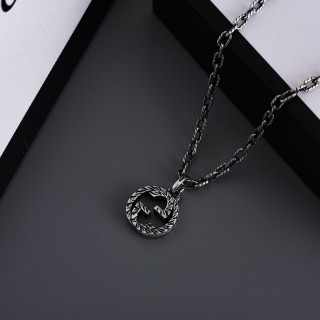 Gucci Double G Vintage Pendant Silver Necklace view 9