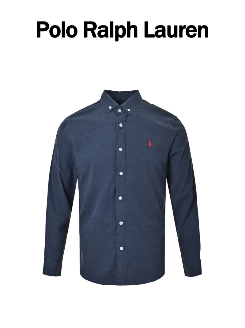 Ralph Lauren Navy Button-Down Oxford Shirt view