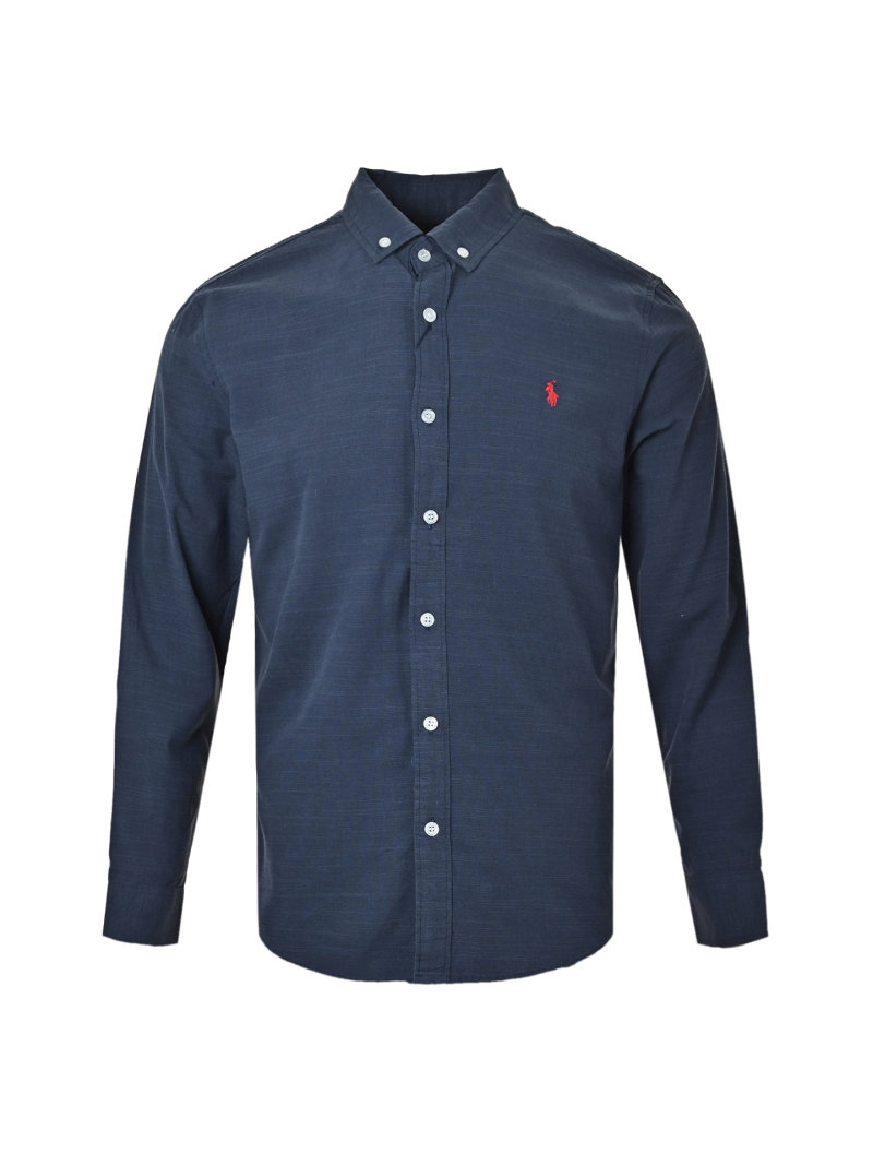 Ralph Lauren Navy Button-Down Oxford Shirt view