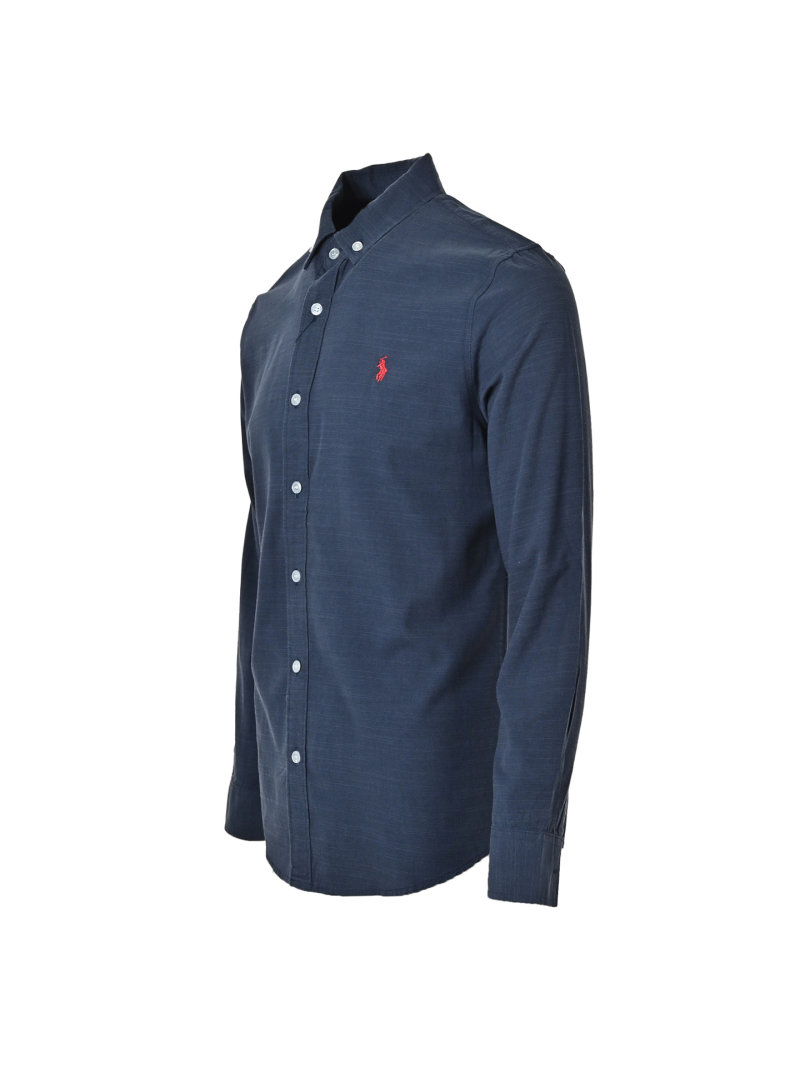 Ralph Lauren Navy Button-Down Oxford Shirt view