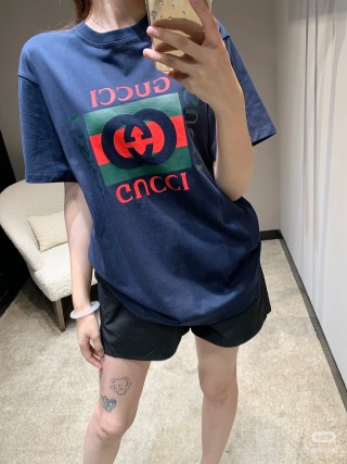 Gucci Logo Print Black T-Shirt view 7