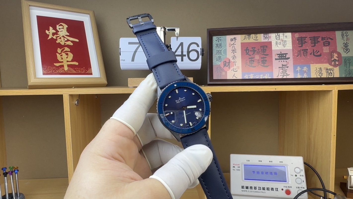 Blancpain Fifty Fathoms Ceramic Blue Dial Watch