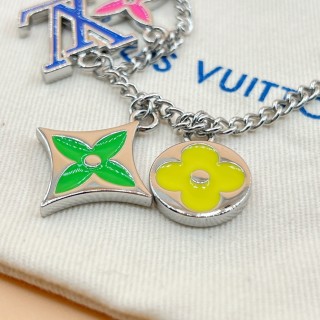 Louis Vuitton Instinct Floral Monogram Chain Necklace Silver view 8