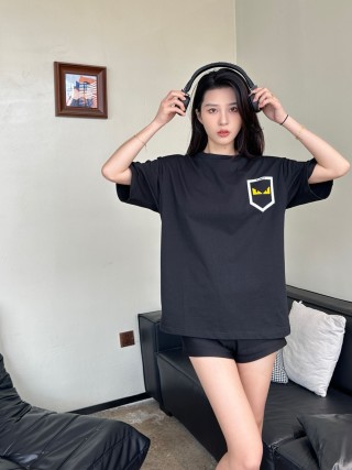 Black Short Sleeve T-Shirt with Chest Pocket Badge view 8