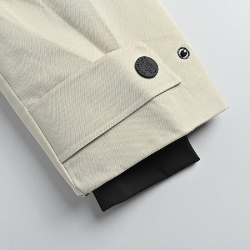 Stone Island Cream Down Jacket with Black Accents view