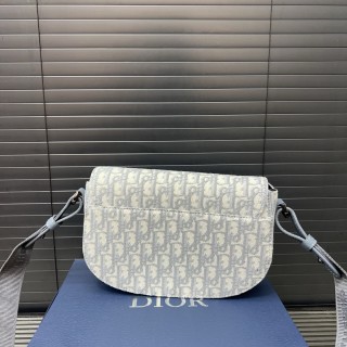 Dior Saddle Oblique Crossbody Bag Blue view 4