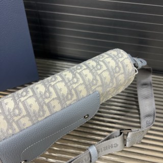 Dior Saddle Oblique Crossbody Bag Blue view 8