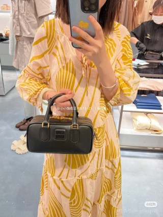Miu Miu Bowling Briefcase Black
