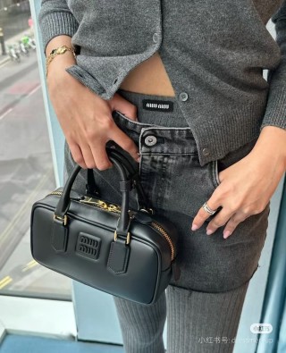 Miu Miu Bowling Briefcase Black view 2