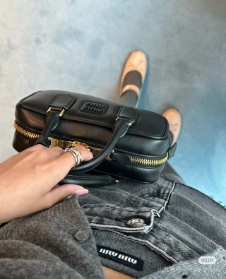 Miu Miu Bowling Briefcase Black view 7