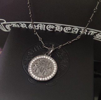 Chrome Hearts Silver Pendant Necklace Black view 9