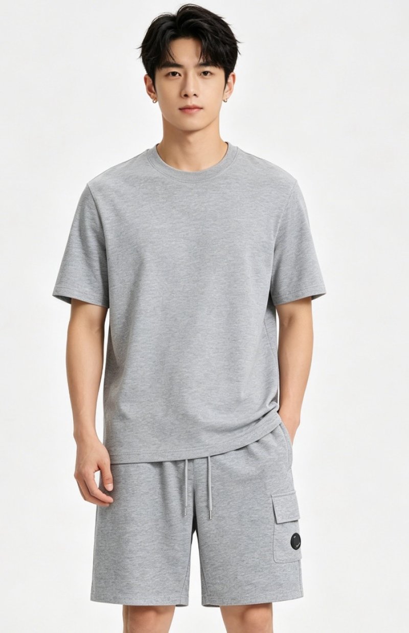 C.P. Company Pocket Lens Shorts Grey view