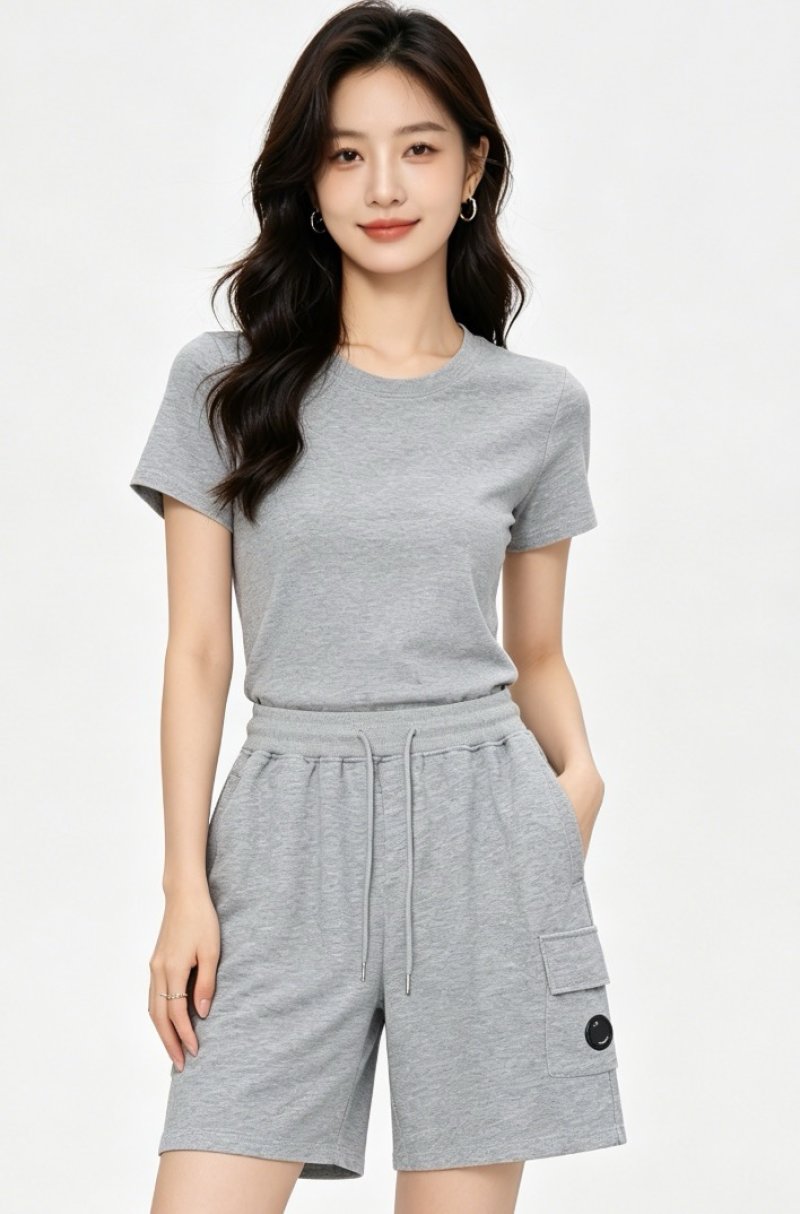 C.P. Company Pocket Lens Shorts Grey view