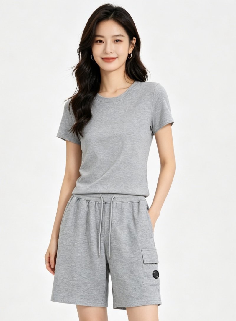 C.P. Company Pocket Lens Shorts Grey view