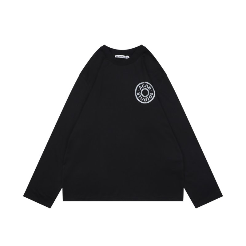 Black Long Sleeve Graphic Logo Tee view