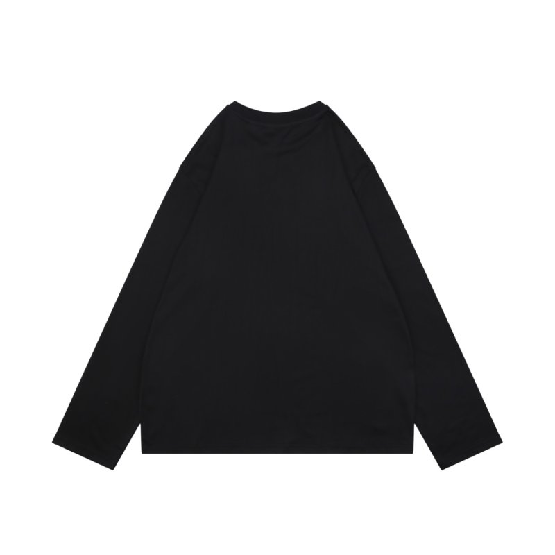 Black Long Sleeve Graphic Logo Tee view