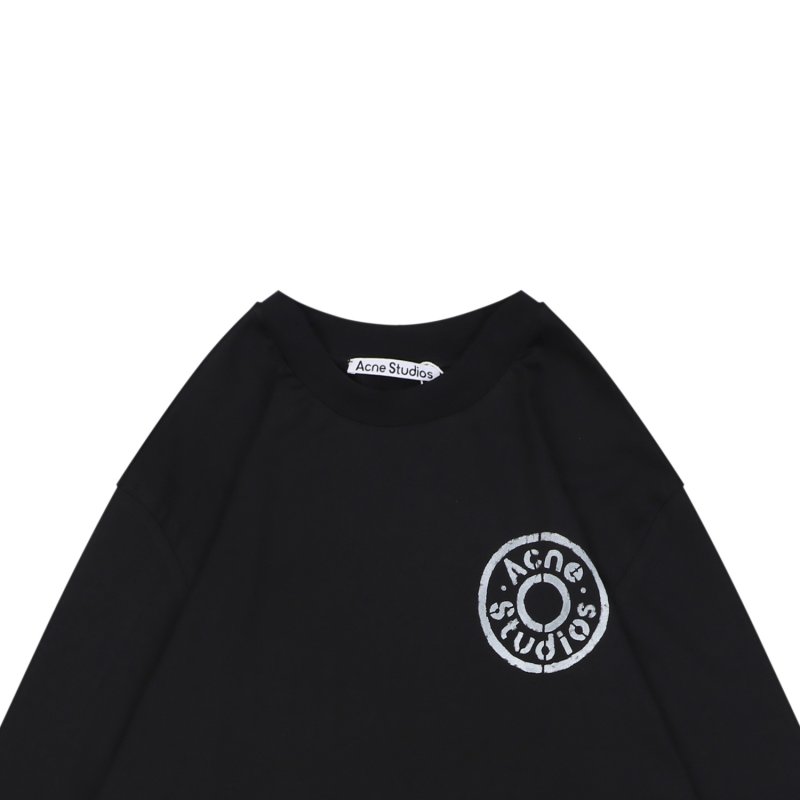 Black Long Sleeve Graphic Logo Tee view