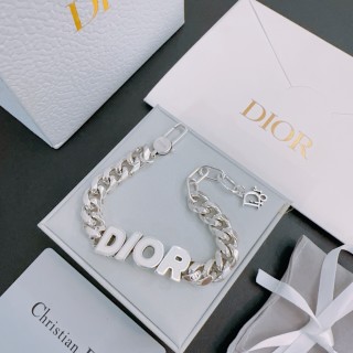 Dior Logo Chain Bracelet Silver view 2